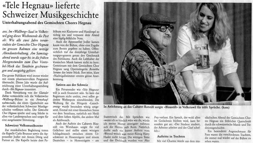 Zürcher Oberländer vom 14.3.2005